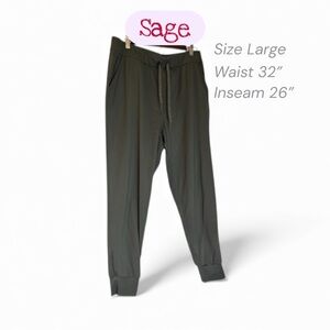 Sage Women's Charcoal Track Pants Size Large